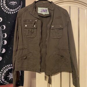 Zelia Green Zip Jacket Size Large